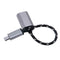 6.9inch Braided Alloy Micro USB Male to USB Female OTG Adapter Cable