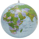 38cm Inflatable Globe World Earth Ocean Map Ball Geography Learning Beach B F Ew