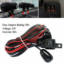 LED Work Light Bar Wiring Harness Remonte Control Switch Kit Offroad 12V CarLa%!