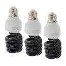 3x 220V UV Fluorescent Blacklight Glowing Bulb Party Event Light Money Detector