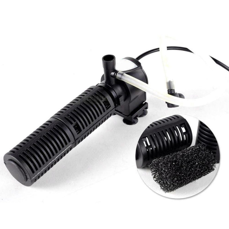 Fish Tank Filter Aquarium Water Filtration Air Oxygen Submersible Pump (5W)