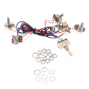 Guitar Circuit Wiring 2V/2T Toggle Pickup Selector A500K B500K Pot Yellow