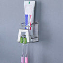 Creative Stainless Steel Toothbrush Holder Wall Suction Bathroom Accessorie
