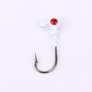50pcs Mix Lead Round Jigs Head Fishing Lures Baits Jig Hook Fish Tackle