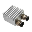 0.4Mm 1.75Mm Filament Two Into Two Out Extruder Kit Heating Block Nozzle Fa