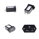 Black Rectangle AC100-220v DC Generator/Engine Sealed Hour Meter Counter MO Gw