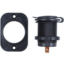 Cigarette Marine Moto Cigar Lighter Power Plug (Black) T9W1
