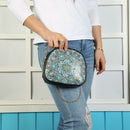 DIY Flower Special Shape Diamond Painting Leather Shoulder Bag Chain Clutch
