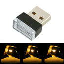 Car Interior Mini USB LED Light Neon Atmosphere Ambient Lamp AU Orange N8B8