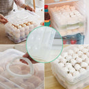 Egg Holder, 3-Layer Deviled Egg Tray with Lid Egg Carrier Box Dispenser Con