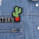 3pcs Cactus Embroidery Fabric Applique Iron/Sew on Patches For Clothing New 3C