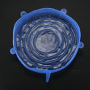 6pcs Silicone Stretch Lids Fresh Food Wraps Bowl Cup Pot Cover Seal ReusableI9E1