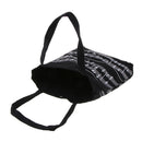 Women Girls Casual Music Notes Tote Shopper Bag Shoulder Handbag Black