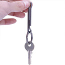 Titanium Alloy Rattlesnake Hanging Buckle Portable EDC Quickdraw Key Ring