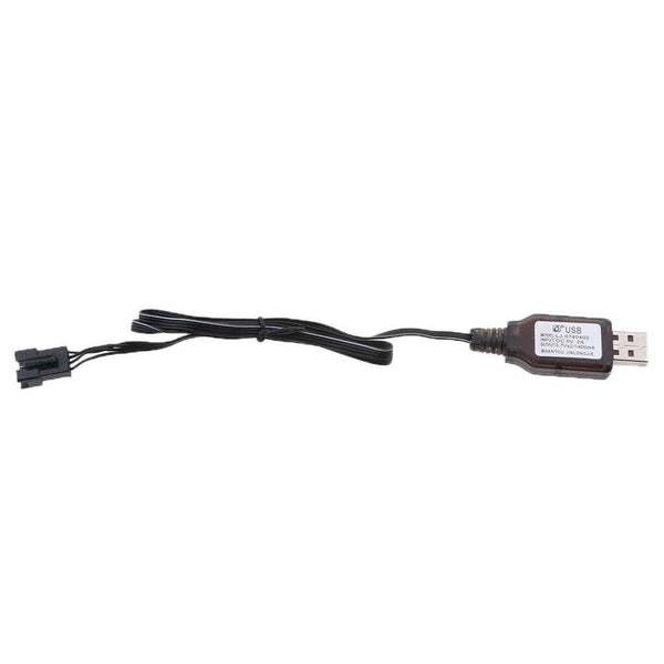 New 7.4V USB to SM 4-Pin Li-po Lithium Battery Charging Cable For RC Drone Toys