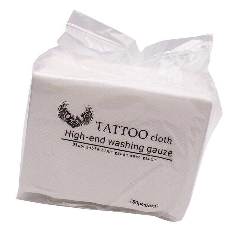 50pcs Disposable Tattoo Cleaning Wipe Tissue Makeup Cosmetic Beauty Tools