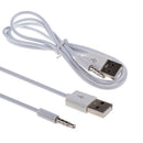 3.5mm AUX Audio Male to USB 2.0 Male Charge Cable Adapter Cord For Car iPod