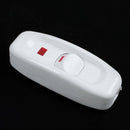 Compact White Plastic In-line Cord Light Lamp Switch L6R9
