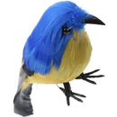 Small Artificial Bird Decorative Realistic Ornament in Feathers Deco Garden