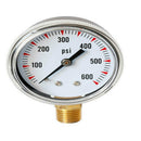 Radial Pressure Gauge 0-600psi 1/4" NPT Brass Thread Bottom Entry Air Water adsa