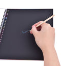 Fun DIY Doodling Drawing Magic Painting Notebook Toys Wood Pen Gi_