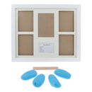 Boys and Girls Photo Frame Kit DIY Handprint Picture Album - Blue