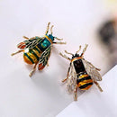Cute Honeybee Animal Insect Brooches Pin Bee Shape Corsages Scarf Clips JeweX5A4