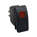 Red LED Rocker Switch ON OFF ON DPDT 12V 24V waterproof For Car boat New