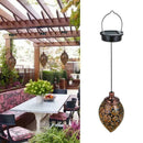Outdoor Solar Lantern Hanging Light LED Yard Garden Lamp Waterproof Q9V3