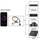 Audio cable 3.5mm Stereo to 2 XLR /mother 3.5mm turn card audio cable