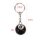 New Black 8 Billiard Ball Key Chain Bag Accessories Keyring Car Key Holder G Bj