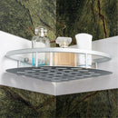 Metal Shower Caddy Bathroom Shelf Corner Rack Organiser Storage Triangular Shelf