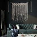 Macrame Wall Art Hand-Made Dyed Cotton Wall Hanging Tapestry And Lace Fabri
