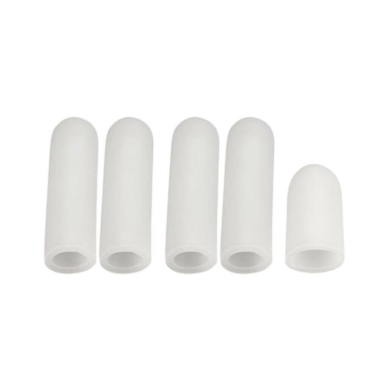 Gel Toe Finger Protector Finger Tubes Separator Arthritis Splint Skin+White