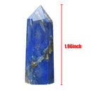 Natural Rock Lapis Lazuli Quartz Crystal Stone Point Healing Wand Obelisk Decor
