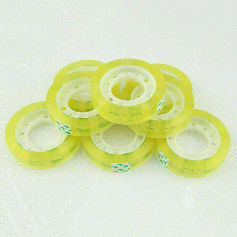 5 Rolls 12mm x 30m Clear Packing Sticky Tape Supply X4I4 U8L9 Q4M7