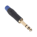 6.35 mm ABS Microphone Amplifier Connectors 6.35mm 3-Pole Stereo Audio Plugs