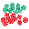 20 Pieces Acrylic Multi-sided Dices D10 Dice for Role Playing Game Dungeons and