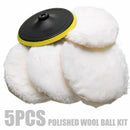 Polishing Wool Pad Buffer Bonnets Wheel Buffing For Car Polisher 7''/180mm kit