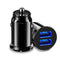 Mini 3.4A Fast Car Charger QC3.0 Certified Quick Charge Dual USB Port Black