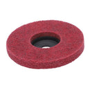 100mmx16mmx12mm Nylon Polishing Wheel Red for Angle Grinder Red Black