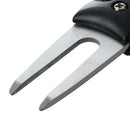Stainless Steel black Golf Club Ball Fork black Divot Repair Tool Golfer Ki I3L3