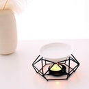 Iron Tea Light Candle Holder Wax Warmer Aromatherapy Essential Oil Burner