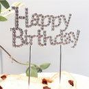 Birthday Cake Topper "Happy Birthday" Letters Design Anniversary Party Supplies
