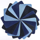 18pcs Iron-on Denim Cotton Patch Clothes Jeans Repair Elbow Knee Back Patch