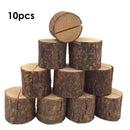 10pcs/Pack Wooden Name Card Photo Menu Holder Clip Wedding Party Decoration