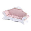Pink Lace Sofa Shape Ring Earring Studs Jewelry Display Storage Showcase