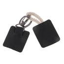 1 Pair Leather Snap Toggle Closure Toggle Buttons with Metal Buckle Clip