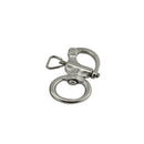 Stainless Steel 316 Ring Rotating Spring Shackle Quick Release Shackle New PMQ