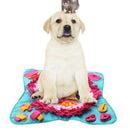 Folding Bite Resistant Flower Educational Mat Dog Foraging Training Blanket